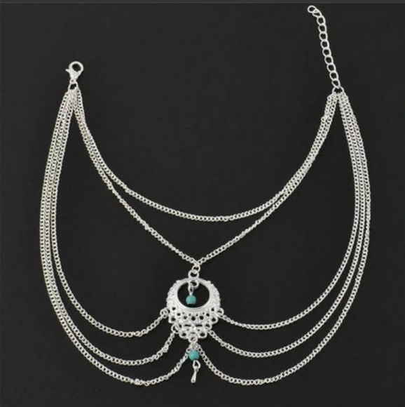 New Boho Turquoise Beach Ankle Bracelet - Picture 6 of 8